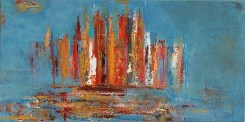 Autumn by the Lake di Flavia Birsan, Pittura in vendita su Singulart