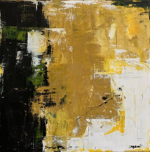 Ochre Interlude di Flavia Birsan, Pittura in vendita su Singulart