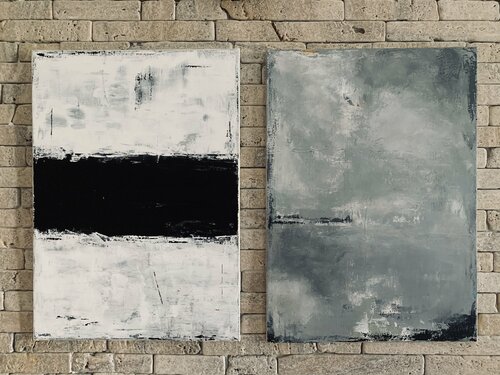 Black and White Perpetuum di Flavia Birsan, Pittura in vendita su Singulart