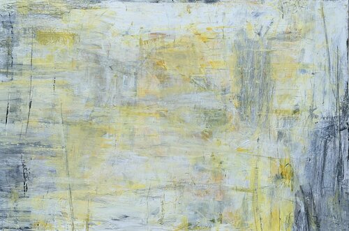 Mist over the lake di Flavia Birsan, Pittura in vendita su Singulart