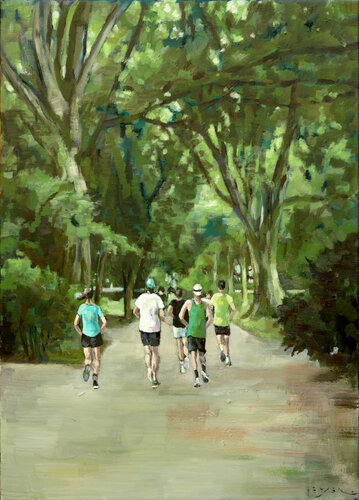 "Harvestehuder Weg" di Carolin Beyer, Pittura in vendita su Singulart