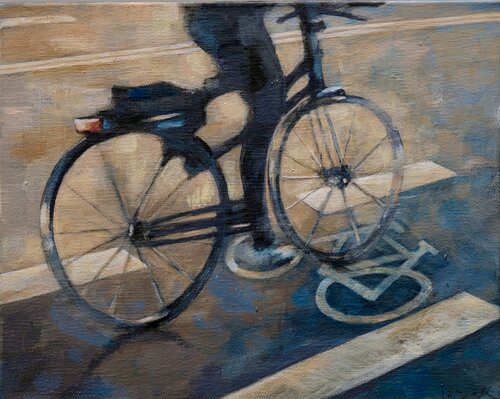 "Biken" di Carolin Beyer, Pittura in vendita su Singulart