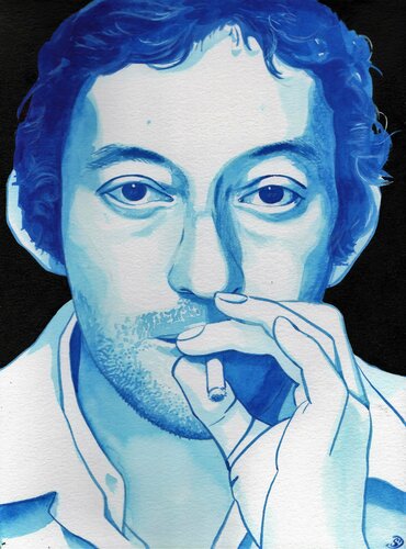 Serge Gainsbourg van Sabine Ducarn, Tekening te koop op Singulart
