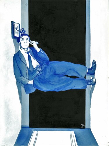 Buster Keaton by Sabine Ducarn, Drawing for Sale on Singulart