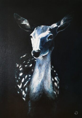 Dame Daim von Sabine Ducarn, Malerei kaufen auf Singulart