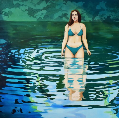 Le lac von Sabine Ducarn, Malerei kaufen auf Singulart