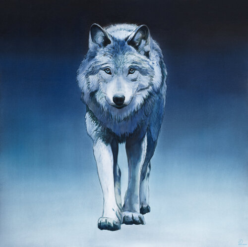 Le Loup von Sabine Ducarn, Malerei kaufen auf Singulart