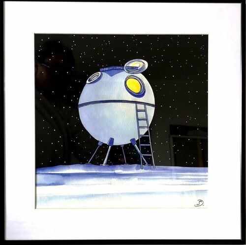 Comment ça il n'y a pas la wifi ?! von Sabine Ducarn, Zeichnungen kaufen auf Singulart