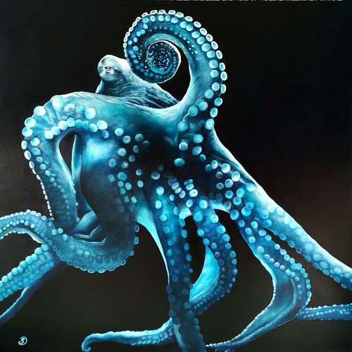 Octopus von Sabine Ducarn, Malerei kaufen auf Singulart