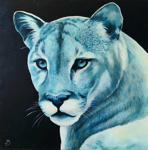 Puma von Sabine Ducarn, Malerei kaufen auf Singulart