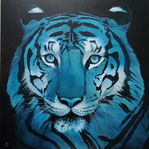 Shere Khan 2 van Sabine Ducarn, Schilderij te koop op Singulart