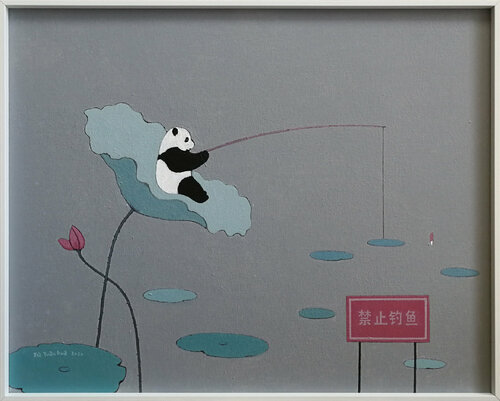 No fishing van Jia Yuan Hua, Schilderij te koop op Singulart