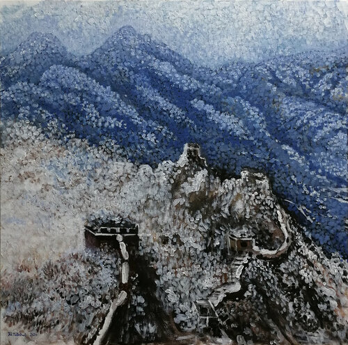 great wall ( Original ) di Jia Yuan Hua, Pittura in vendita su Singulart
