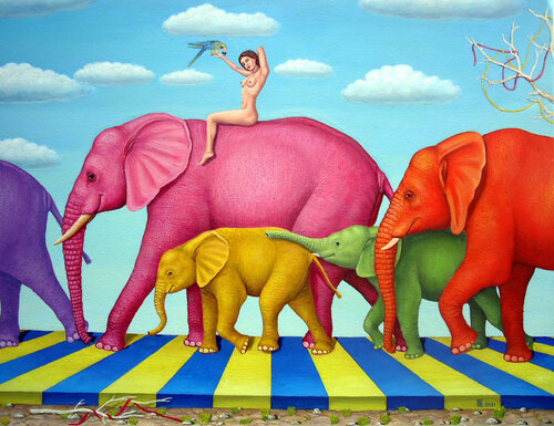 "Bon Voyage" par Grigor Velev, Peinture en vente sur Singulart