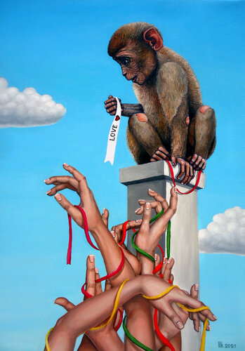"Love" par Grigor Velev, Peinture en vente sur Singulart