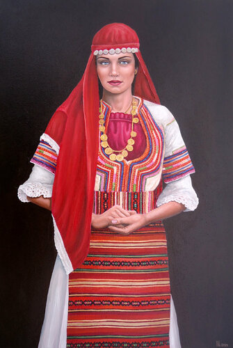 "Bulgarian Woman II" de Grigor Velev, Pintura a la venta en Singulart