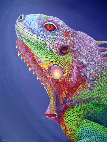 "Iguana III" van Grigor Velev, Schilderij te koop op Singulart