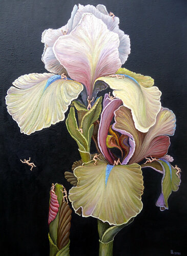 "The Iris II" par Grigor Velev, Peinture en vente sur Singulart
