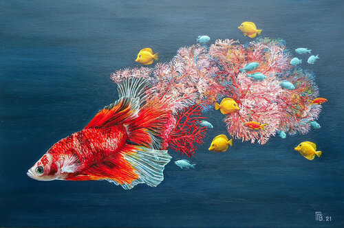 "At Home" par Grigor Velev, Peinture en vente sur Singulart