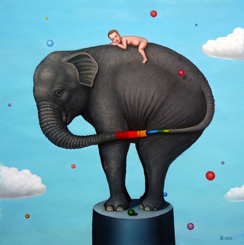 "Daydream II" par Grigor Velev, Peinture en vente sur Singulart