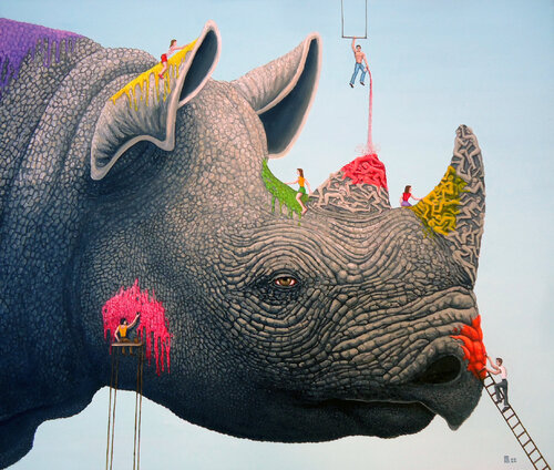 "Upgrades III" par Grigor Velev, Peinture en vente sur Singulart