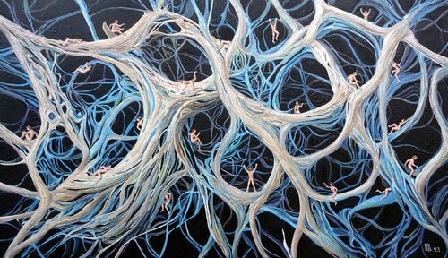 "The Human Brain" von Grigor Velev, Malerei kaufen auf Singulart