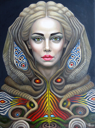 "Lady Curzon" van Grigor Velev, Schilderij te koop op Singulart