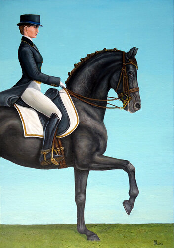 "Congruent Dressage" van Grigor Velev, Schilderij te koop op Singulart