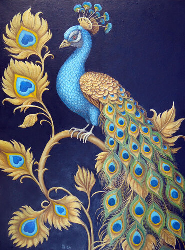 "Feathers Of Fortune" van Grigor Velev, Schilderij te koop op Singulart