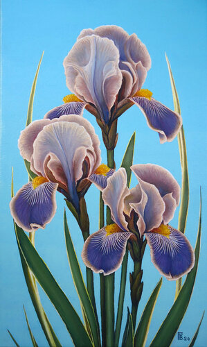 "Iris Grace" van Grigor Velev, Schilderij te koop op Singulart