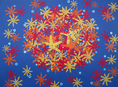 "Underwater Carnival" di Grigor Velev, Opera su carta in vendita su Singulart