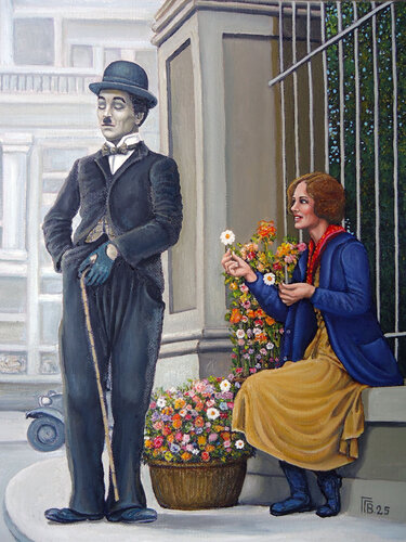 "Meeting" van Grigor Velev, Schilderij te koop op Singulart