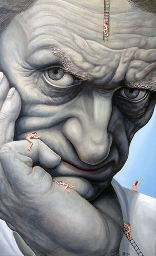 "Architecture of Thought" by Grigor Velev, Painting for Sale on Singulart