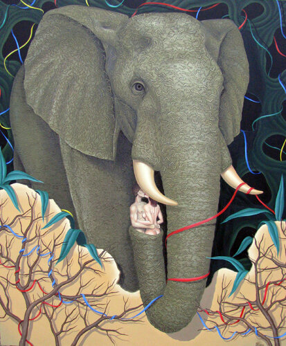 "The Kiss" di Grigor Velev, Pittura in vendita su Singulart