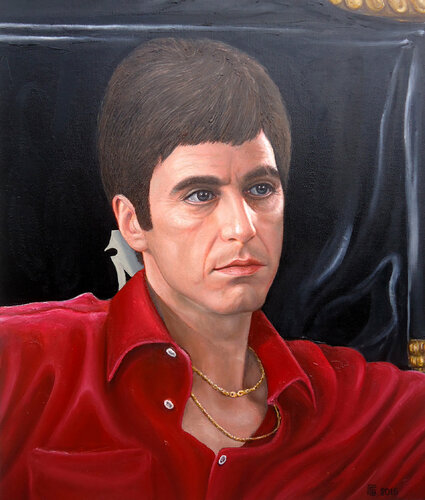 "Scarface" van Grigor Velev, Schilderij te koop op Singulart