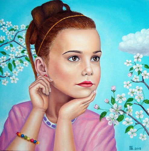 "Spring Portrait" di Grigor Velev, Pittura in vendita su Singulart