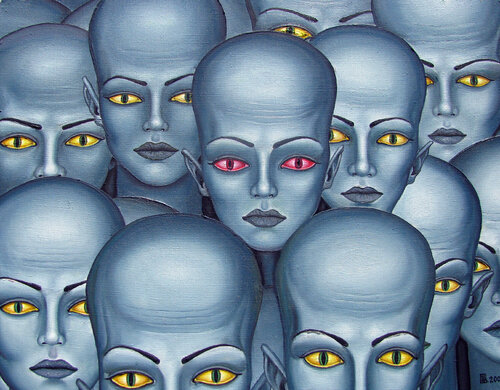 "The Others" van Grigor Velev, Schilderij te koop op Singulart