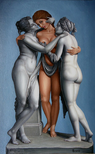 "The Three Graces" di Grigor Velev, Pittura in vendita su Singulart