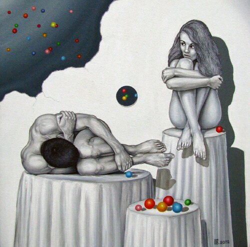 "Far Away So Close" van Grigor Velev, Schilderij te koop op Singulart