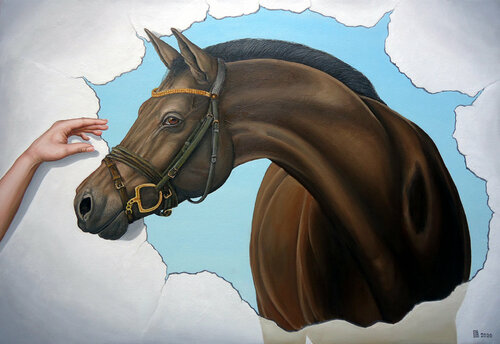 "Proximity" van Grigor Velev, Schilderij te koop op Singulart