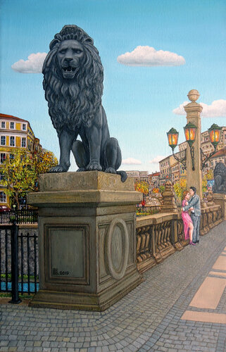 "Lions Bridge" by Grigor Velev, Painting for Sale on Singulart