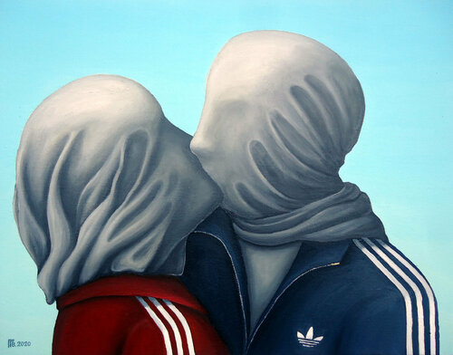 "The Kiss" par Grigor Velev, Peinture en vente sur Singulart