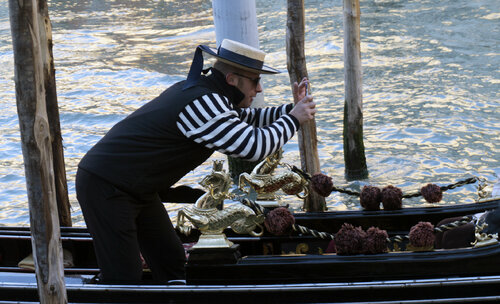 The photographer gondolier Andrea Benetti