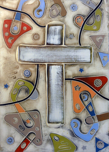 Signum Crucis VIII van Andrea Benetti, Schilderij te koop op Singulart