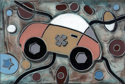 Automobile di Andrea Benetti, Pittura in vendita su Singulart