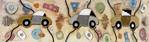 Auto d'epoca II by Andrea Benetti, Painting for Sale on Singulart