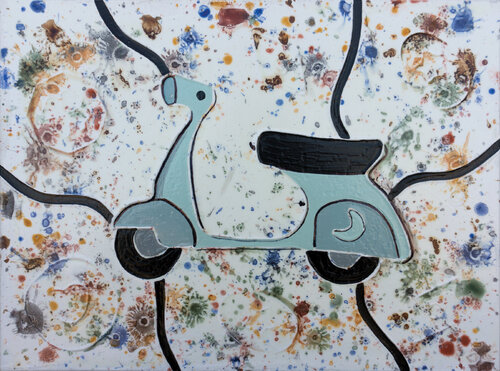 InMov Vespa par Andrea Benetti, Peinture en vente sur Singulart