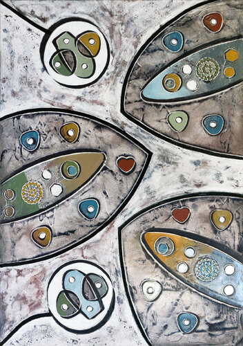 Pesci in amore di Andrea Benetti, Pittura in vendita su Singulart