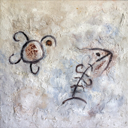 La tartaruga e il pesce by Andrea Benetti, Painting for Sale on Singulart