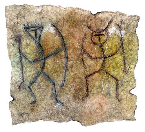 Gli sciamani von Andrea Benetti, Werk auf Papier kaufen auf Singulart